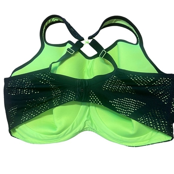 Panache Black & Green Sports Bra – Size 40GG - Picture 4 of 9